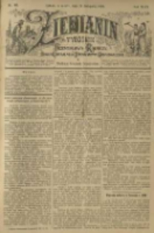 Ziemianin. Tygodnik przemysłowo-rolniczy; organ Centralnego Towarzystwa Gospodarczego w Wielkiem Księstwie Poznańskiem 1899.11.18 R.49 Nr46