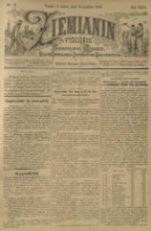 Ziemianin. Tygodnik przemysłowo-rolniczy; organ Centralnego Towarzystwa Gospodarczego w Wielkiem Księstwie Poznańskiem 1899.12.23 R.49 Nr51