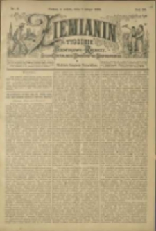 Ziemianin. Tygodnik przemysłowo-rolniczy; organ Centralnego Towarzystwa Gospodarczego w Wielkiem Księstwie Poznańskiem 1900.02.03 R.50 Nr5