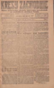 Kresy Zachodnie: pismo poświęcone obronie interesów narodowych na zachodnich ziemiach Polski 1924.01.10 R.2 Nr5