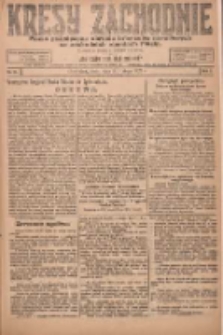 Kresy Zachodnie: pismo poświęcone obronie interes&oacute;w narodowych na zachodnich ziemiach Polski 1924.02.20 R.2 Nr21
