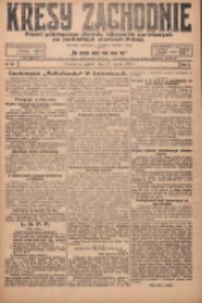 Kresy Zachodnie: pismo poświęcone obronie interes&oacute;w narodowych na zachodnich ziemiach Polski 1924.03.21 R.2 Nr35