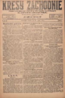 Kresy Zachodnie: pismo poświęcone obronie interes&oacute;w narodowych na zachodnich ziemiach Polski 1924.03.22 R.2 Nr36