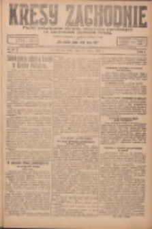 Kresy Zachodnie: pismo poświęcone obronie interes&oacute;w narodowych na zachodnich ziemiach Polski 1924.03.26 R.2 Nr38