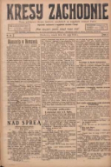 Kresy Zachodnie: pismo poświęcone obronie interesów narodowych na zachodnich ziemiach Polski 1924.05.20 R.2 Nr82