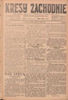 Kresy Zachodnie: pismo poświęcone obronie interes&oacute;w narodowych na zachodnich ziemiach Polski 1924.05.27 R.2 Nr88