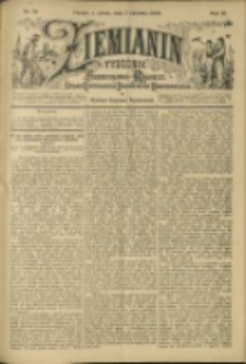 Ziemianin. Tygodnik przemysłowo-rolniczy; organ Centralnego Towarzystwa Gospodarczego w Wielkiem Księstwie Poznańskiem 1900.04.07 R.50 Nr14