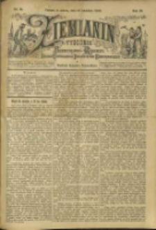 Ziemianin. Tygodnik przemysłowo-rolniczy; organ Centralnego Towarzystwa Gospodarczego w Wielkiem Księstwie Poznańskiem 1900.04.14 R.50 Nr15