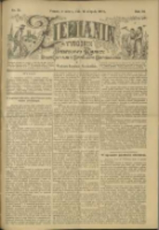 Ziemianin. Tygodnik przemysłowo-rolniczy; organ Centralnego Towarzystwa Gospodarczego w Wielkiem Księstwie Poznańskiem 1900.08.11 R.50 Nr32
