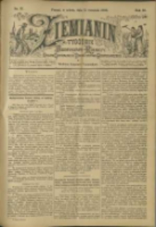 Ziemianin. Tygodnik przemysłowo-rolniczy; organ Centralnego Towarzystwa Gospodarczego w Wielkiem Księstwie Poznańskiem 1900.09.15 R.50 Nr37