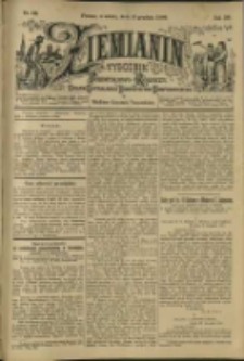 Ziemianin. Tygodnik przemysłowo-rolniczy; organ Centralnego Towarzystwa Gospodarczego w Wielkiem Księstwie Poznańskiem 1900.12.15 R.50 Nr50