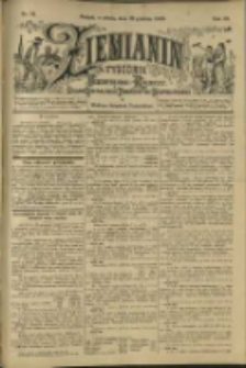 Ziemianin. Tygodnik przemysłowo-rolniczy; organ Centralnego Towarzystwa Gospodarczego w Wielkiem Księstwie Poznańskiem 1900.12.22 R.50 Nr51