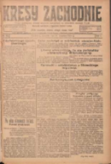 Kresy Zachodnie: pismo poświęcone obronie interes&oacute;w narodowych na zachodnich ziemiach Polski 1924.09.18 R.2 Nr182