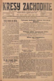 Kresy Zachodnie: pismo poświęcone obronie interes&oacute;w narodowych na zachodnich ziemiach Polski 1924.09.23 R.2 Nr186