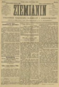 Ziemianin. Tygodnik naukowo-rolniczy i ekonomiczny; organ Centralnego Towarzystwa Gospodarczego w Wielkiem Księstwie Poznańskiem 1905.03.04 R.55 Nr9