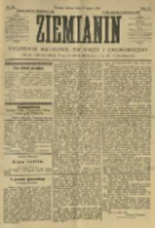 Ziemianin. Tygodnik naukowo-rolniczy i ekonomiczny; organ Centralnego Towarzystwa Gospodarczego w Wielkiem Księstwie Poznańskiem 1905.03.25 R.55 Nr12