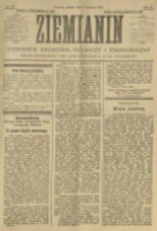 Ziemianin. Tygodnik naukowo-rolniczy i ekonomiczny; organ Centralnego Towarzystwa Gospodarczego w Wielkiem Księstwie Poznańskiem 1905.04.01 R.55 Nr13
