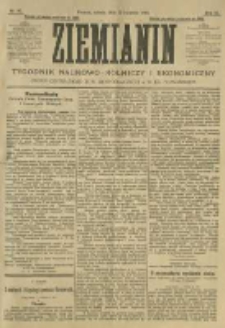 Ziemianin. Tygodnik naukowo-rolniczy i ekonomiczny; organ Centralnego Towarzystwa Gospodarczego w Wielkiem Księstwie Poznańskiem 1905.04.22 R.55 Nr16