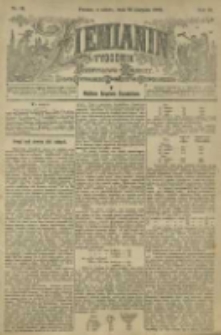 Ziemianin. Tygodnik przemysłowo-rolniczy; organ Centralnego Towarzystwa Gospodarczego w Wielkiem Księstwie Poznańskiem 1901.08.24 R.51 Nr34