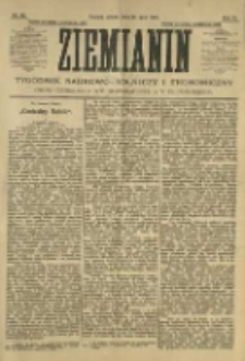 Ziemianin. Tygodnik naukowo-rolniczy i ekonomiczny; organ Centralnego Towarzystwa Gospodarczego w Wielkiem Księstwie Poznańskiem 1905.07.15 R.55 Nr28