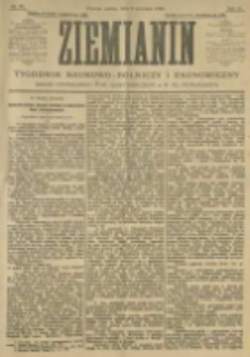 Ziemianin. Tygodnik naukowo-rolniczy i ekonomiczny; organ Centralnego Towarzystwa Gospodarczego w Wielkiem Księstwie Poznańskiem 1905.09.09 R.55 Nr36