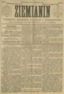 Ziemianin. Tygodnik naukowo-rolniczy i ekonomiczny; organ Centralnego Towarzystwa Gospodarczego w Wielkiem Księstwie Poznańskiem 1905.10.14 R.55 Nr41