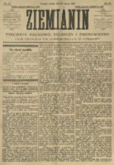 Ziemianin. Tygodnik naukowo-rolniczy i ekonomiczny; organ Centralnego Towarzystwa Gospodarczego w Wielkiem Księstwie Poznańskiem 1906.03.31 R.56 Nr13