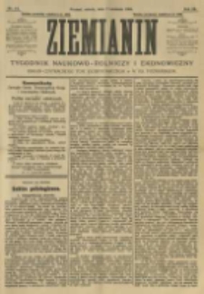 Ziemianin. Tygodnik naukowo-rolniczy i ekonomiczny; organ Centralnego Towarzystwa Gospodarczego w Wielkiem Księstwie Poznańskiem 1906.04.07 R.56 Nr14