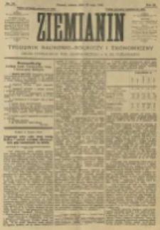 Ziemianin. Tygodnik naukowo-rolniczy i ekonomiczny; organ Centralnego Towarzystwa Gospodarczego w Wielkiem Księstwie Poznańskiem 1906.05.12 R.56 Nr19