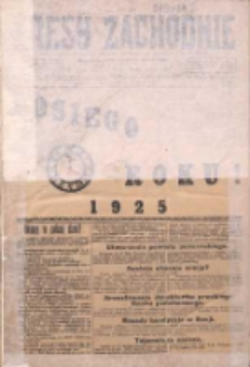 Kresy Zachodnie: pismo poświęcone obronie interes&oacute;w narodowych na zachodnich ziemiach Polski 1925.01.01 R.3 Nr1