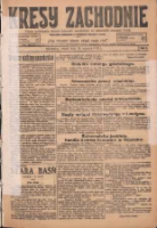 Kresy Zachodnie: pismo poświęcone obronie interes&oacute;w narodowych na zachodnich ziemiach Polski 1925.01.13 R.3 Nr9
