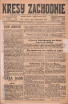 Kresy Zachodnie: pismo poświęcone obronie interes&oacute;w narodowych na zachodnich ziemiach Polski 1925.01.15 R.3 Nr11