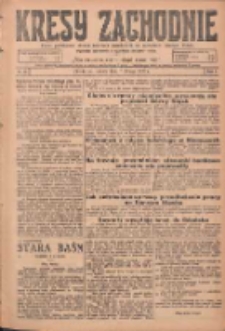 Kresy Zachodnie: pismo poświęcone obronie interesów narodowych na zachodnich ziemiach Polski 1925.02.07 R.3 Nr30