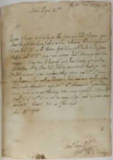 List Cintiusa do króla Zygmunta III, Rzym 14.02.1598