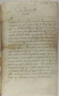 List Maksymiliana ks. Bawarii do króla Zygmunta III, Monachium 10.03.1598