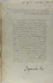 List kr&oacute;la Zygmunta III do Pasquale Cicogna doży weneckiego, Warszawa 18.05.1598