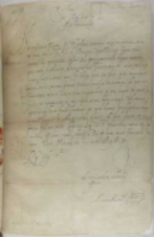 List Maksymiliana ks. Bawarii do kr&oacute;la Zygmunta III, Monachium 22.05.1598