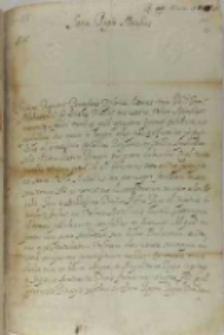 List F. Spinelliego do króla Zygmunta III, Praga 17.03.1599