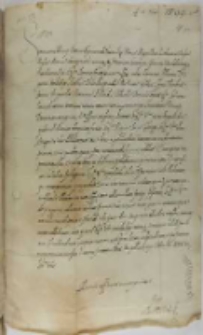 List Albrechta arcyksięcia austriackiego do króla Zygmunta III, Bruksela 06.10.1599