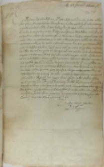 List Filipa III króla Hiszpanii do króla Zygmunta III, Madryt 28.01.1600