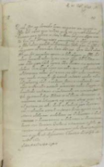 Kopia Uniwersału Lamoralda de Ligne, Warszawa 25.02.1601