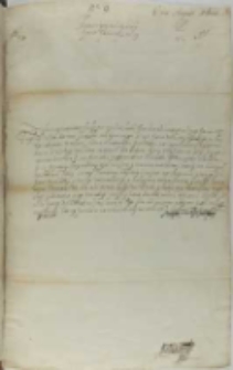 List Jana Zamoyskiego do króla Zygmunta III, Giedroić 14.08.1601