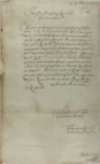 List Fryderyka księcia Kurlandii do kr&oacute;la Zygmunta III, Bausk 29.12.1602