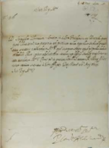 List kardynała Pietro Aldobrandiniego do króla Zygmunta III, Rzym 31.05.1603