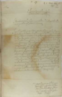 List Anny z Stemberku księżnej Ostroskiej, wojewodziny wołyńskiej do króla Zygmunta III, Równe 06.03.1604