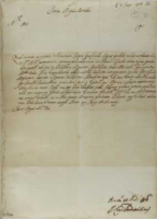 List kardynała Ludovisiego do króla Zygmunta III, Rzym 11.06.1622