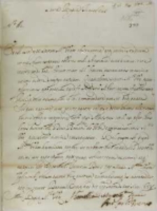 List kardynała M. Perettusa do króla Zygmunta III, Rzym 26.05.1628
