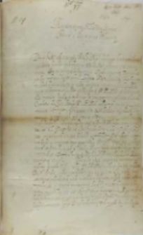 List Wawrzyńca Goślickiego biskupa poznańskiego do króla Zygmunta III, Baku 27.02.1604