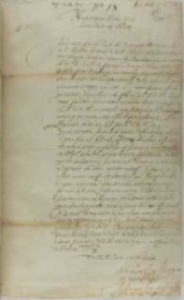 List Janusza Ostrogskiego do króla Zygmunta III, Ostróg 02.03.1604