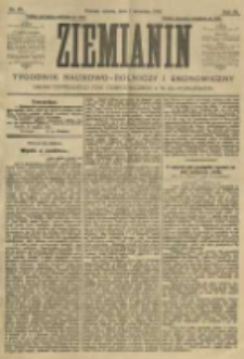 Ziemianin. Tygodnik naukowo-rolniczy i ekonomiczny; organ Centralnego Towarzystwa Gospodarczego w Wielkiem Księstwie Poznańskiem 1906.09.01 R.56 Nr35